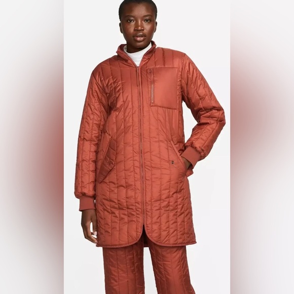 Nike Sportswear Teck Pack Therma-Fit Jacket In Terracotta - Size S - Picture 2 of 11
